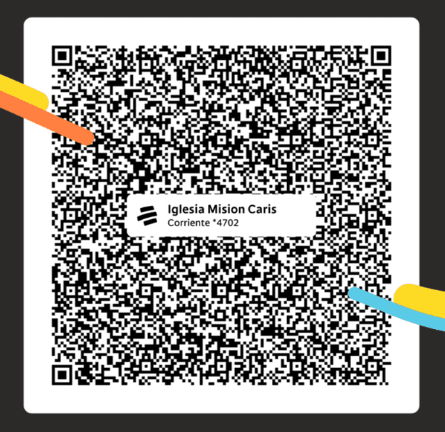 Código QR Bancolombia de la Iglesia Misión Carismática al Mundo